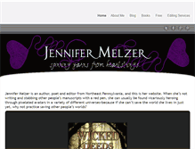 Tablet Screenshot of jennifermelzer.com